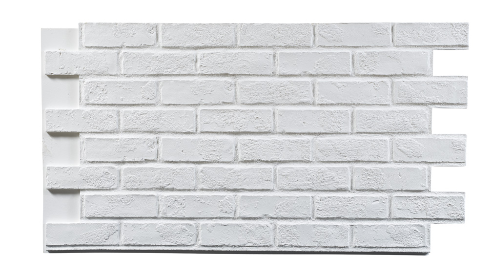 Rustic Brick Interlock - White